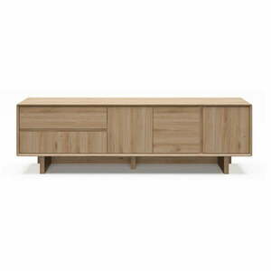 Natúr színű TV-állvány tölgyfa dekorral 180x55x45 cm Carpi – Marckeric kép