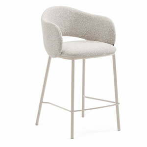 Elefántcsont színű bárszék (ülésmagasság 65 cm) Maina – Kave Home kép