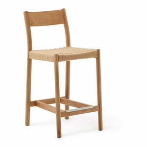Natúr színű tölgyfa bárszék (ülésmagasság 65 cm) Yalia – Kave Home kép