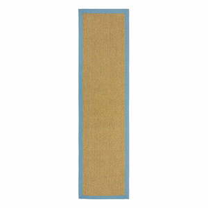 Világoskék-világosbarna kültéri-beltéri szőnyeg 60x230 cm Sisal Look – Flair Rugs kép