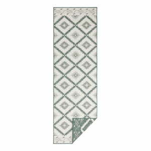 Malibu zöld-krémszínű kültéri szőnyeg, 250 x 80 cm - NORTHRUGS kép