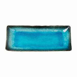Sky kék kerámia szervírozó tányér, 29 x 12 cm - MIJ kép