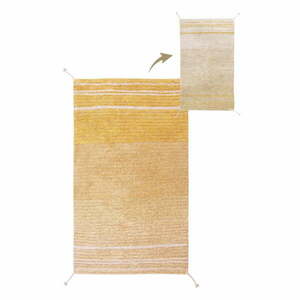 Okkersárga pamut szőnyeg 80x140 cm Twin Amber – Lorena Canals kép