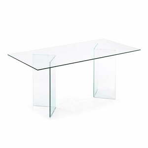 Üveg étkezőasztal 90x180 cm Burano – Kave Home kép