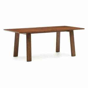 Bővíthető étkezőasztal diófa dekoros asztallappal hosszabbító asztallappal 95x200 cm Arlen – Kave Home kép