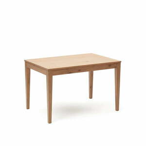 Bővíthető étkezőasztal hosszabbító asztallappal tölgyfa dekorral 80x120 cm Yain – Kave Home kép