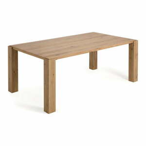 Étkezőasztal tölgyfa dekorral 100x200 cm Deyanira – Kave Home kép