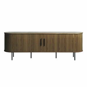 Barna TV-állvány tölgyfa dekorral 180x56x45 cm Nola – Unique Furniture kép