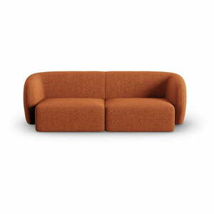 Terrakotta színű zsenília kanapé 188 cm Paolo – Milo Casa kép