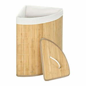 Natúr színű bambusz szennyeskosár 40 l Bamboo – Compactor kép