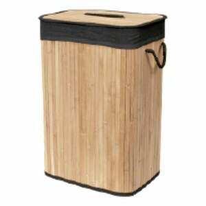Natúr színű bambusz szennyeskosár 67 l Bamboo – Compactor kép