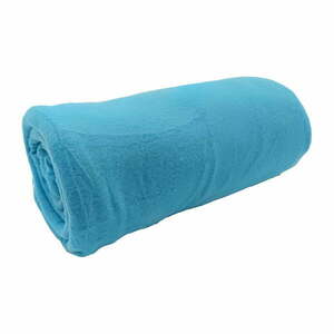 Türkiz fleece takaró 150x200 cm Plain – JAHU collections kép