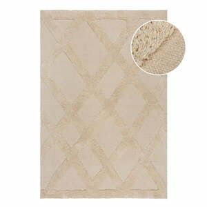 Bézs pamut szőnyeg 160x230 cm Tessa Diamond – Flair Rugs kép