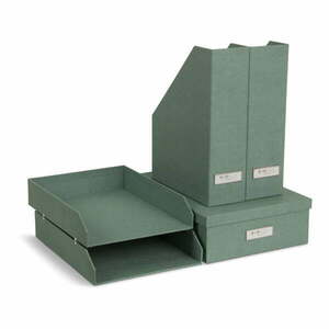 Zöld karton rendszerező szett 5 db-os dokumentumokhoz Holger Canvas Paper Laminate – Bigso kép