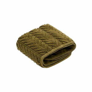Zöld frottír pamut törölköző 30x50 cm Rune – Kave Home kép