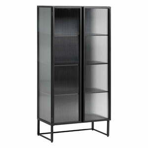 Fekete acél tálalószekrény 70x143x41 cm Trixie – Kave Home kép