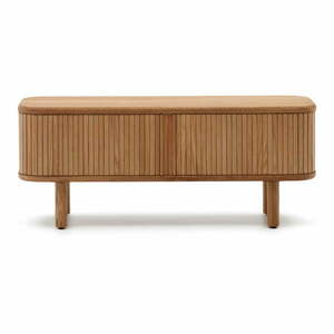 Natúr színű TV-állvány kőrisfa dekorral 120x50x40 cm Mailen – Kave Home kép