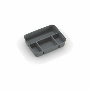 Szürke műanyag tárolódoboz elosztó 31, 5x24x7, 5 cm K Latch Box – KIS kép