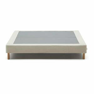 Bézs kárpitozott franciaágy 150x190 cm Ofelia – Kave Home kép