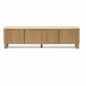 Natúr színű TV-állvány kőrisfa dekorral 200x52x40 cm Salaya – Kave Home kép
