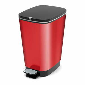 Piros műanyag pedálos szemetes 35 l Chic Bin – KIS kép