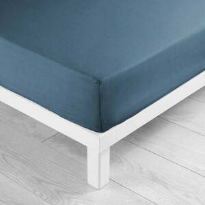 Kék gumis mikroszálas lepedő 140x190 cm Oscar – douceur d'intérieur kép