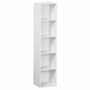 Fehér könyvespolc 30x24x132 cm Cube – Casa Selección kép