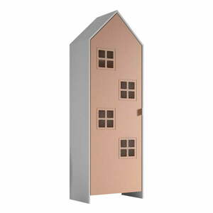 Fehér-rózsaszín gyerek ruhásszekrény 58x172x37 cm Casami Bruges – Vipack kép