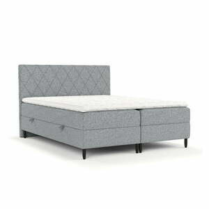 Szürke ágyneműtartós boxspring ágy 180x200 cm Gwen – Maison de Rêve kép