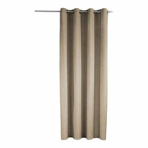 Barna függöny 135x245 cm Len Uni – Sehlbach kép