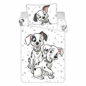 Fehér pamut gyerek ágyneműhuzat babaágyhoz 100x135 cm 101 Dalmatians – Jerry Fabrics kép