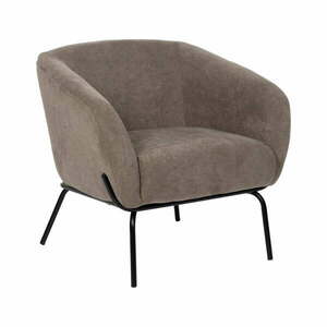 Szürkésbarna zsenília fotel Classic – Ixia kép