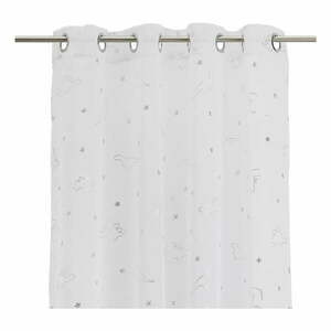 Fehér-ezüstszínű fényáteresztő függöny 140x260 cm Dinos – Casa Selección kép
