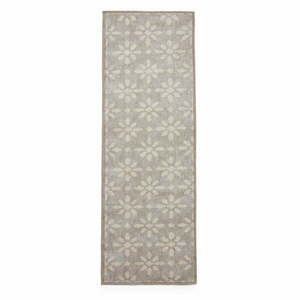 Világosszürke mosható futószőnyeg 76x230 cm Coral Light Grey – Think Rugs kép