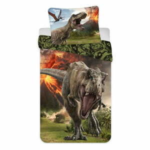 Egyszemélyes pamut gyerek ágyneműhuzat 140x200 cm Jurassic World "Volcano" – Jerry Fabrics kép