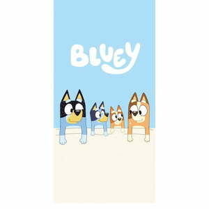 Kék-bézs pamut gyerek fürdőlepedő 70x140 cm Bluey – Jerry Fabrics kép