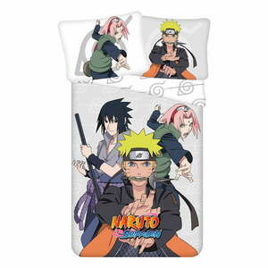 Egyszemélyes pamut gyerek ágyneműhuzat 140x200 cm Naruto – Jerry Fabrics kép