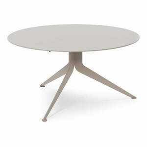 Szürke-bézs fém kerek dohányzóasztal ø 76 cm Daley – Spinder Design kép