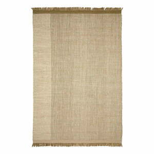 Bézs kétoldalas-kézi szövésű gyapjú szőnyeg 160x230 cm Blart – Kave Home kép