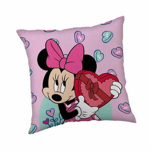 Fleece gyerek párna 40x40 cm Minnie "Purple" – Jerry Fabrics kép