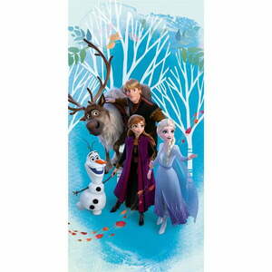 Kék pamut gyerek fürdőlepedő 70x140 cm Frozen "Blue" – Jerry Fabrics kép