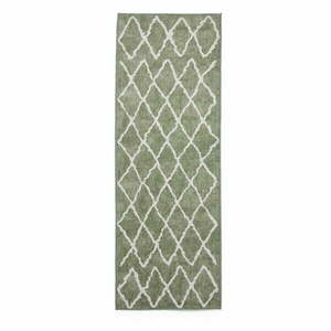 Zöld mosható futószőnyeg 76x230 cm Coral Green – Think Rugs kép