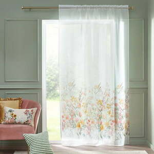Fehér voile fényáteresztő függöny 140x122 cm Countryside Floral – Catherine Lansfield kép