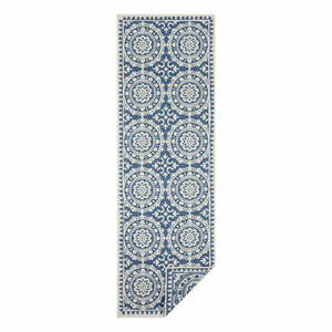 Jardin kék-krémszínű kültéri szőnyeg, 80 x 350 cm - NORTHRUGS kép