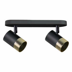 Fekete-aranyszínű mennyezeti lámpa fém búrával 34x5.5 cm Tobi – Candellux Lighting kép