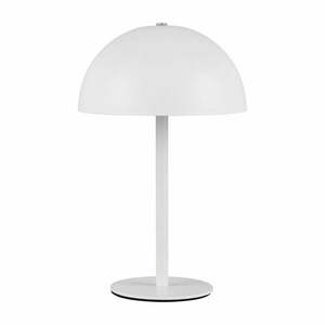 Matt fehér LED asztali lámpa fém búrával (magasság 21 cm) Munoz – Trio kép