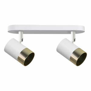 Fehér-aranyszínű mennyezeti lámpa fém búrával 34x5.5 cm Tobi – Candellux Lighting kép