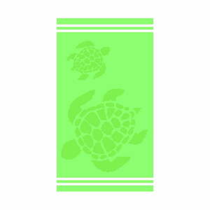Zöld pamut strandtörölköző 70x140 cm Turtle – B.E.S. kép