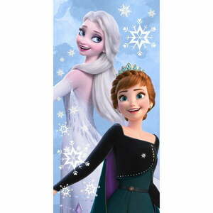 Pamut gyerek fürdőlepedő 70x140 cm Frozen "Sisters" – Jerry Fabrics kép