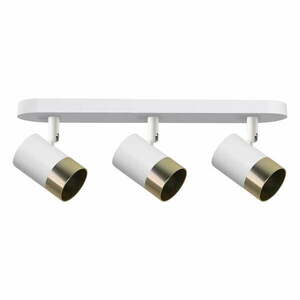 Fehér-aranyszínű mennyezeti lámpa fém búrával 44x5.5 cm Tobi – Candellux Lighting kép